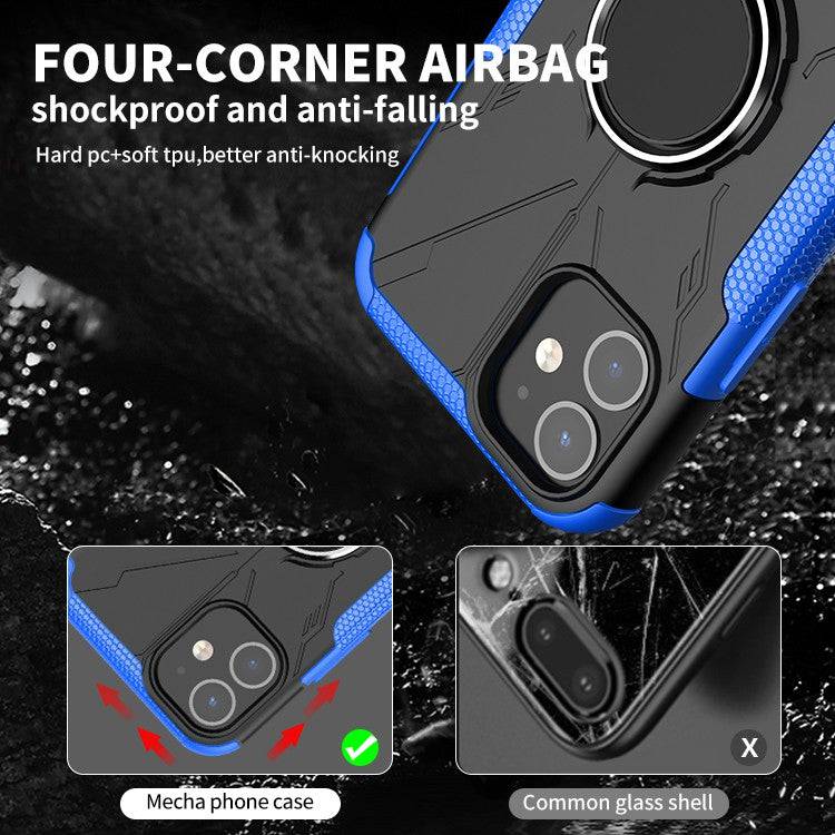 Robot 3 in 1 Heavy Duty Defender Case For iPhone 12 Mini - Libiyi