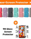 Luz roxa / iPhone XR / Capa + [2 pacotes] protetores de tela