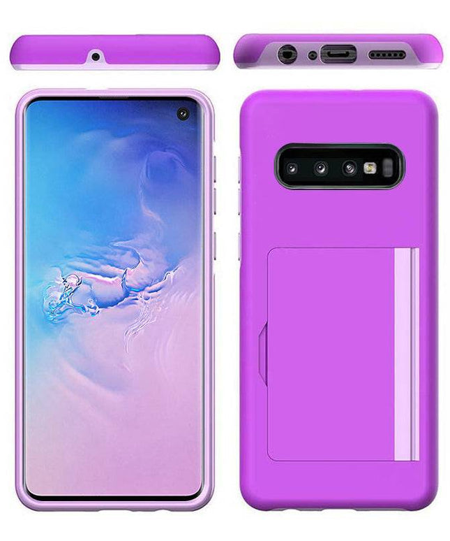 Armor Protective Card Holder Case for Samsung S10 Plus - Libiyi