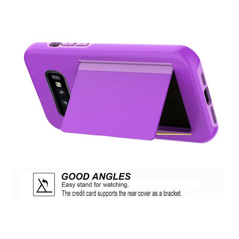 Armor Protective Card Holder Case for Samsung S10 Plus - Libiyi