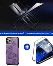 Roxo / Para iPhone 11Pro / Com protetor de tela
