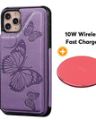 Roxo / Para iPhone 11Pro / Com carregador sem fio