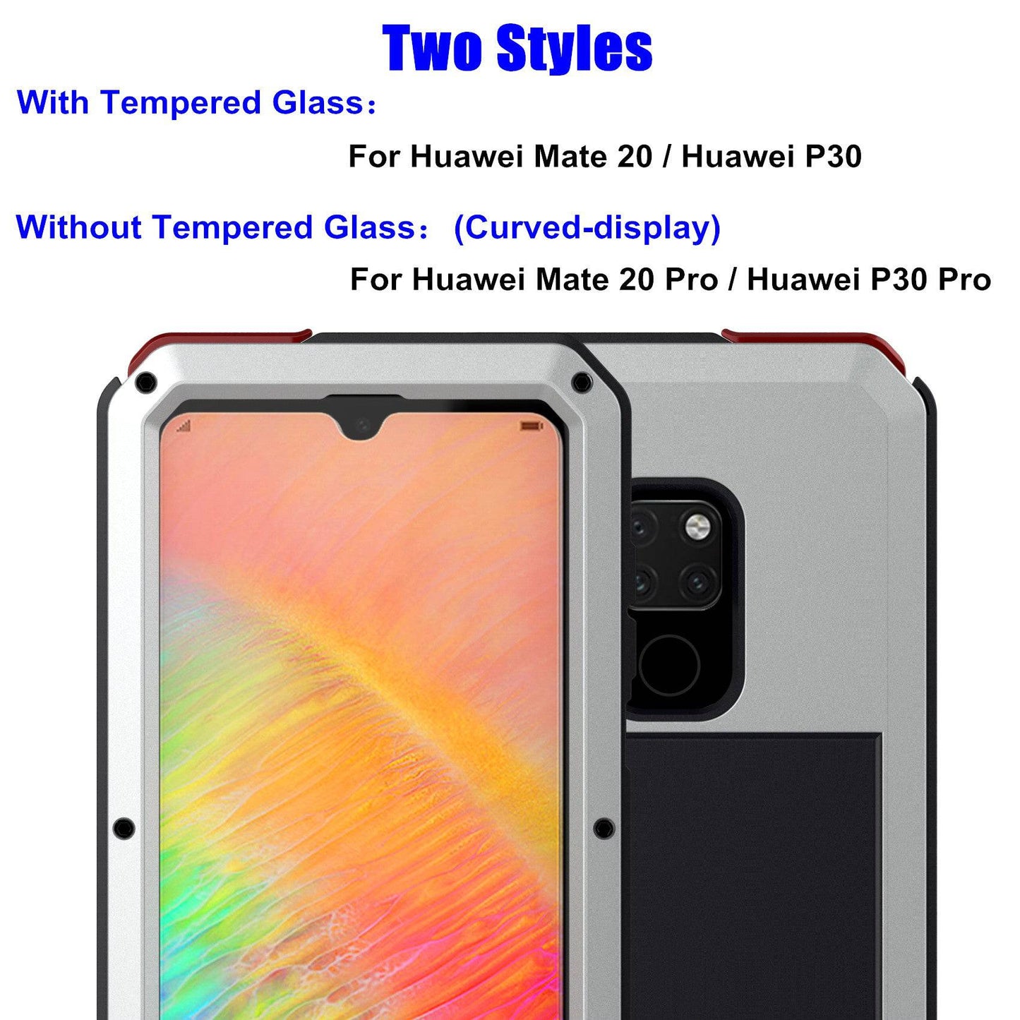 Luxury Doom Armor Waterproof Metal Aluminum Case For Huawei - Libiyi