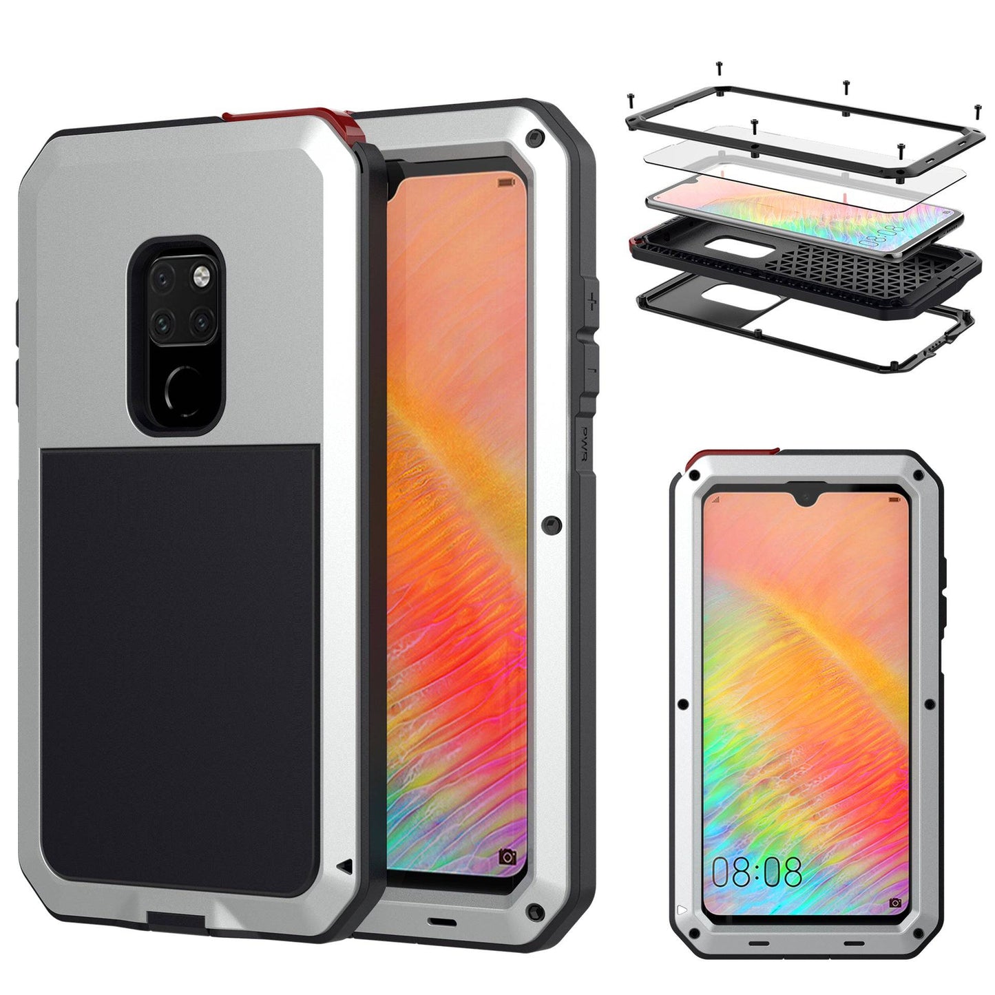 Luxury Doom Armor Waterproof Metal Aluminum Case For Huawei - Libiyi