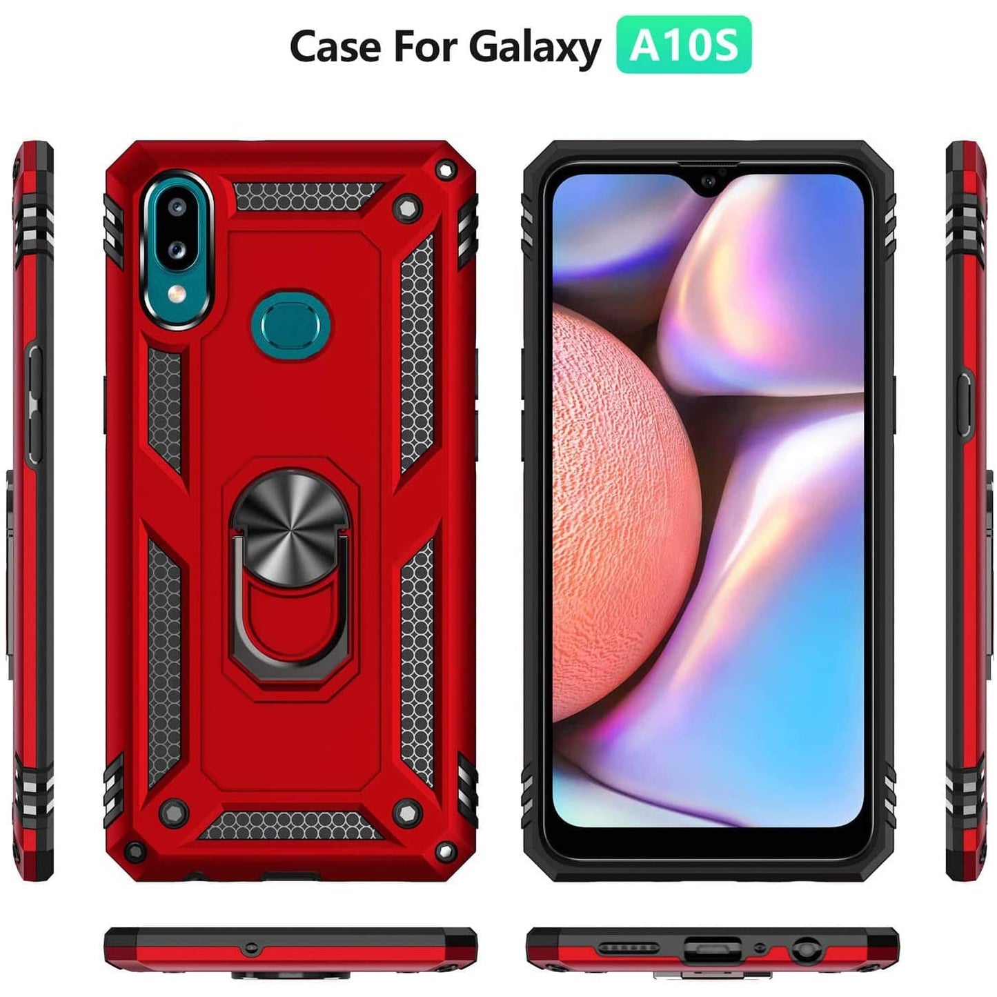Luxury Armor Ring Bracket Phone Case For Samsung A10S-Fast Delivery - Libiyi