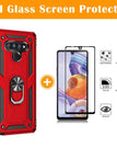 Red / LG stylo 6 / With Screen Protector