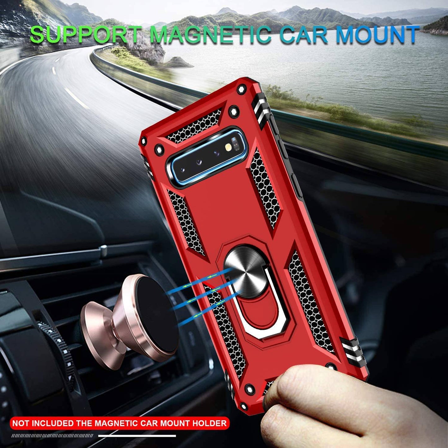Luxury Armor Ring Bracket Phone Case For Samsung S10-Fast Delivery - Libiyi