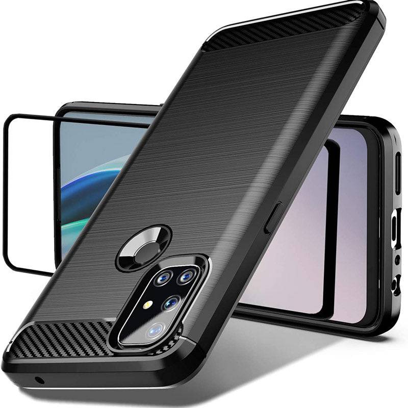 Luxury Carbon Fiber Case For Oneplus Nord N10 5G With Screen Protector - Libiyi
