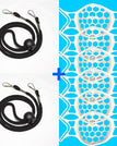 Branco / 6 unidades / Com cordões (2 unidades)